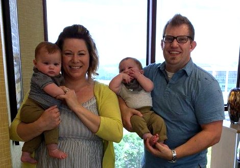 Lifetime adoptive couple Shanna and Joe were blessed to adopt twins